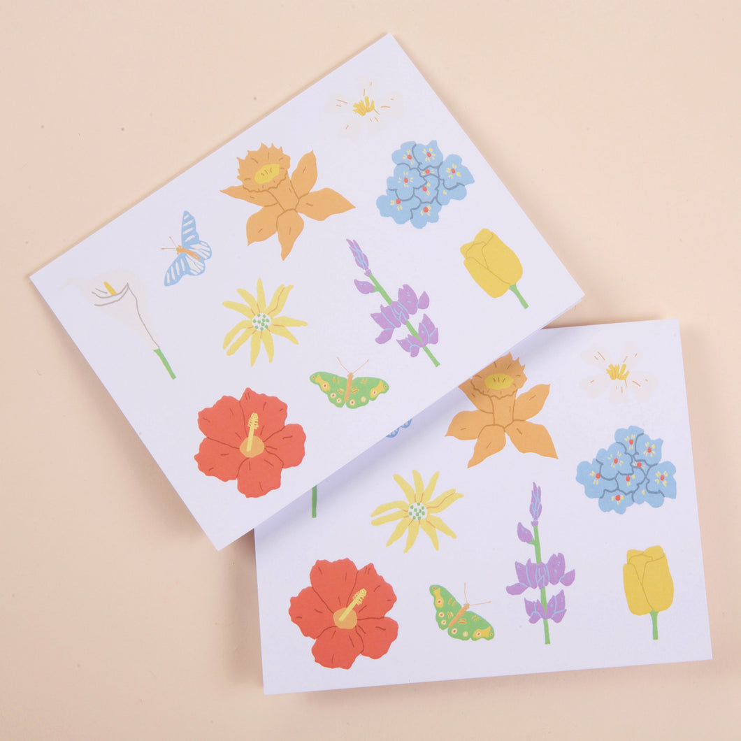 Flowers note cards