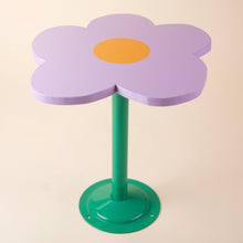 Purple Flower with orange center side table