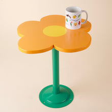 Orange Flower Side Table
