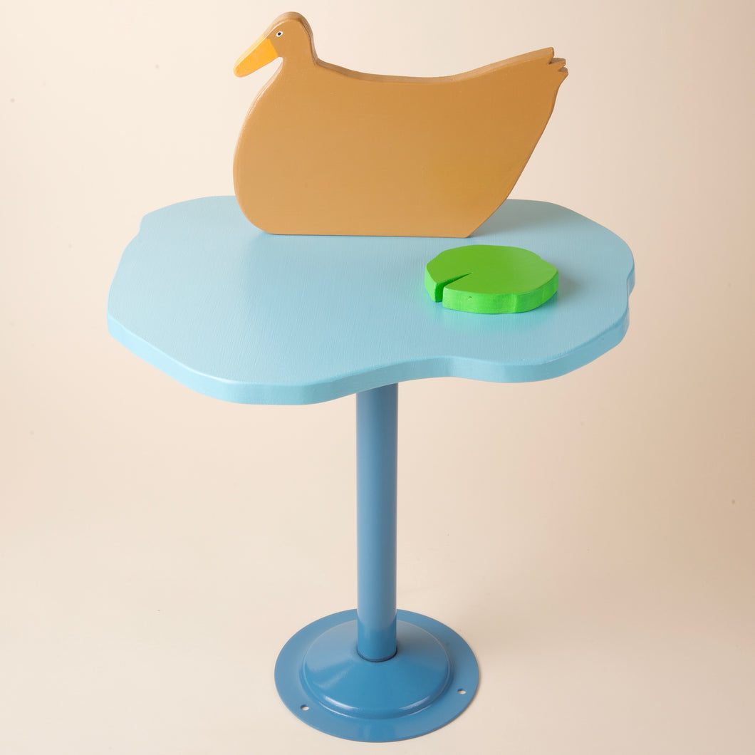 Brown Duck on a Pond side table and light
