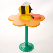 Bee on a Flower side table with light
